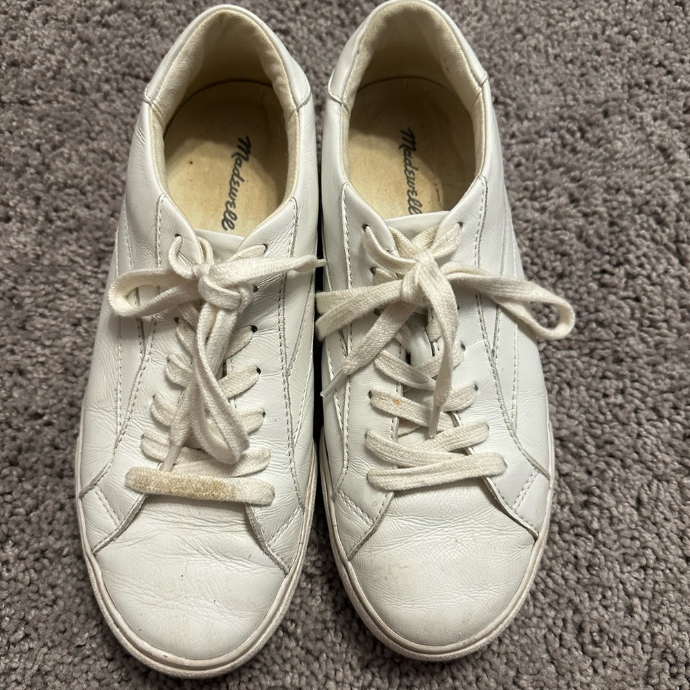 Madewell White Leather Sneakers